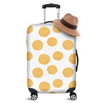 Cute Waffle Pattern Print Luggage Cover