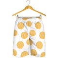 Cute Waffle Pattern Print Men's Shorts
