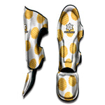 Cute Waffle Pattern Print Muay Thai Shin Guard
