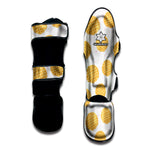 Cute Waffle Pattern Print Muay Thai Shin Guard