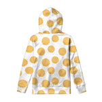 Cute Waffle Pattern Print Pullover Hoodie