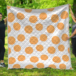 Cute Waffle Pattern Print Quilt