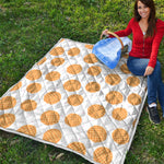 Cute Waffle Pattern Print Quilt