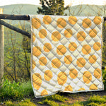 Cute Waffle Pattern Print Quilt