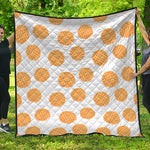 Cute Waffle Pattern Print Quilt