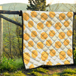 Cute Waffle Pattern Print Quilt