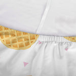 Cute Waffle Pattern Print Sofa Cover