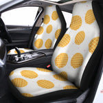 Cute Waffle Pattern Print Universal Fit Car Seat Covers