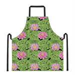 Cute Water Lily Pattern Print Apron