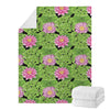 Cute Water Lily Pattern Print Blanket