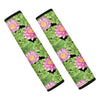 Cute Water Lily Pattern Print Car Seat Belt Covers