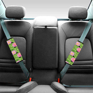 Cute Water Lily Pattern Print Car Seat Belt Covers