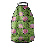 Cute Water Lily Pattern Print Car Seat Organizers