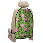 Cute Water Lily Pattern Print Car Seat Organizers