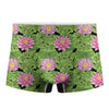 Cute Water Lily Pattern Print Men's Boxer Briefs