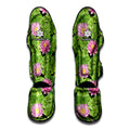 Cute Water Lily Pattern Print Muay Thai Shin Guards