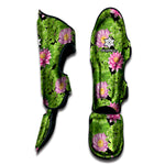 Cute Water Lily Pattern Print Muay Thai Shin Guard