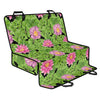 Cute Water Lily Pattern Print Pet Car Back Seat Cover