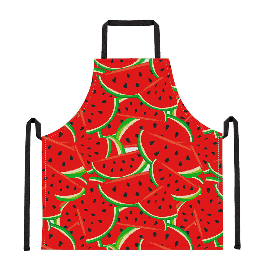 Cute Watermelon Pieces Pattern Print Apron