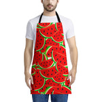 Cute Watermelon Pieces Pattern Print Apron