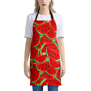 Cute Watermelon Pieces Pattern Print Apron