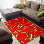 Cute Watermelon Pieces Pattern Print Area Rug GearFrost