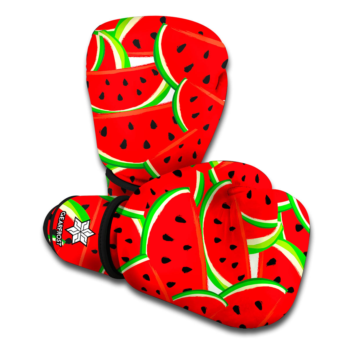 Cute Watermelon Pieces Pattern Print Boxing Gloves