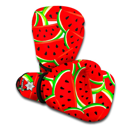 Cute Watermelon Pieces Pattern Print Boxing Gloves