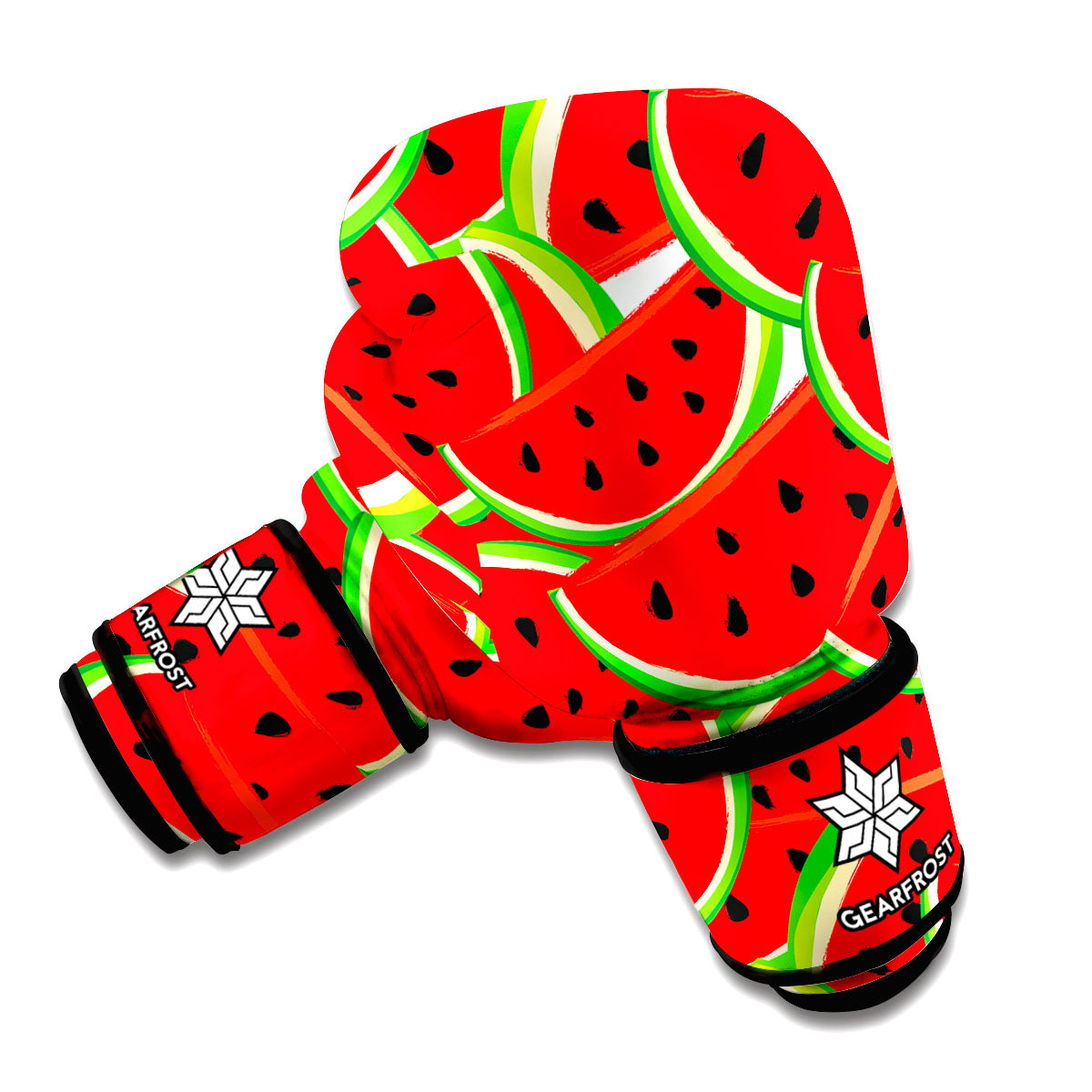 Cute Watermelon Pieces Pattern Print Boxing Gloves