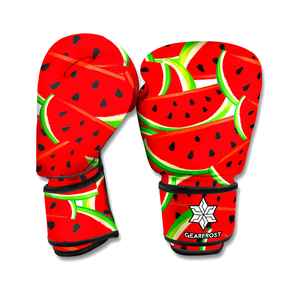 Cute Watermelon Pieces Pattern Print Boxing Gloves