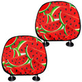 Cute Watermelon Pieces Pattern Print Car Headrest Covers