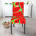 Cute Watermelon Pieces Pattern Print Dining Chair Slipcover