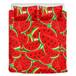 Cute Watermelon Pieces Pattern Print Duvet Cover Bedding Set