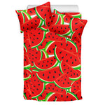 Cute Watermelon Pieces Pattern Print Duvet Cover Bedding Set