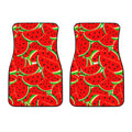 Cute Watermelon Pieces Pattern Print Front Car Floor Mats