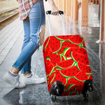 Cute Watermelon Pieces Pattern Print Luggage Cover GearFrost