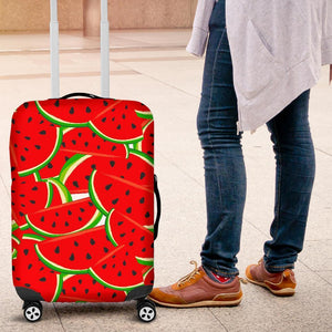 Cute Watermelon Pieces Pattern Print Luggage Cover GearFrost