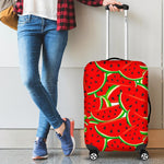 Cute Watermelon Pieces Pattern Print Luggage Cover GearFrost