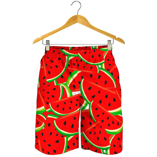 Cute Watermelon Pieces Pattern Print Men's Shorts