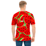 Cute Watermelon Pieces Pattern Print Men's T-Shirt