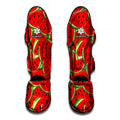Cute Watermelon Pieces Pattern Print Muay Thai Shin Guards