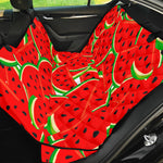 Cute Watermelon Pieces Pattern Print Pet Car Back Seat Cover