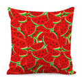 Cute Watermelon Pieces Pattern Print Pillow Cover