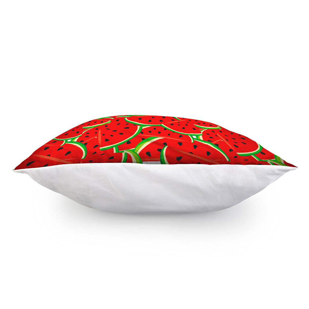Cute Watermelon Pieces Pattern Print Pillow Cover