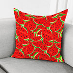 Cute Watermelon Pieces Pattern Print Pillow Cover