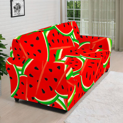 Cute Watermelon Pieces Pattern Print Sofa Cover