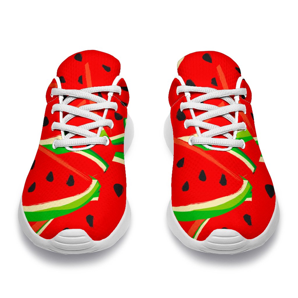 Cute Watermelon Pieces Pattern Print Sport Shoes GearFrost
