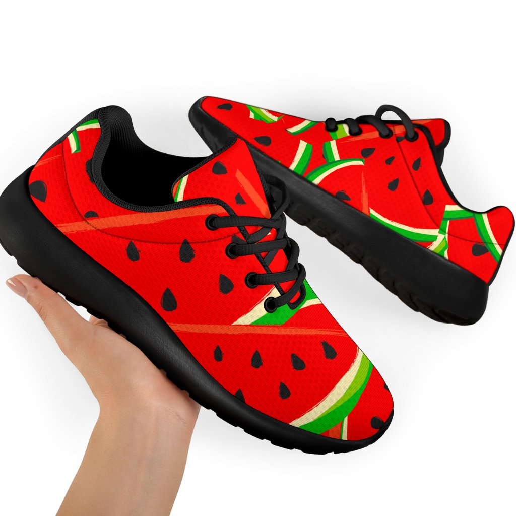 Cute Watermelon Pieces Pattern Print Sport Shoes GearFrost