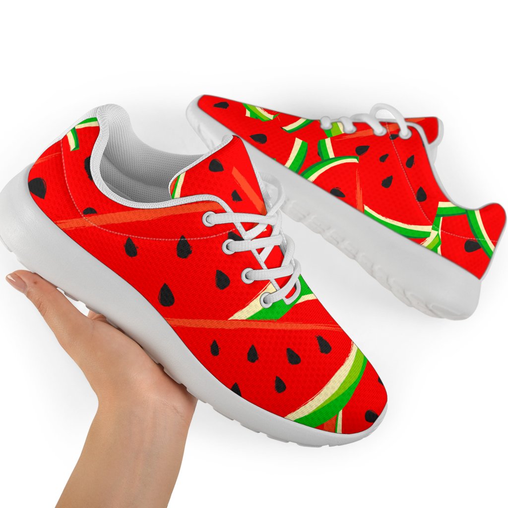 Cute Watermelon Pieces Pattern Print Sport Shoes GearFrost