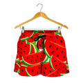 Cute Watermelon Pieces Pattern Print Women's Shorts